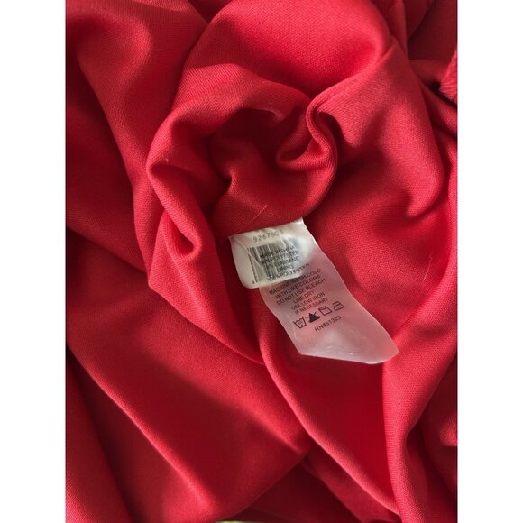 Vince Camuto Red Dress Plus Size 1X Cold Shoulder NWT Vamp Goth Cocktail - Picture 7 of 16